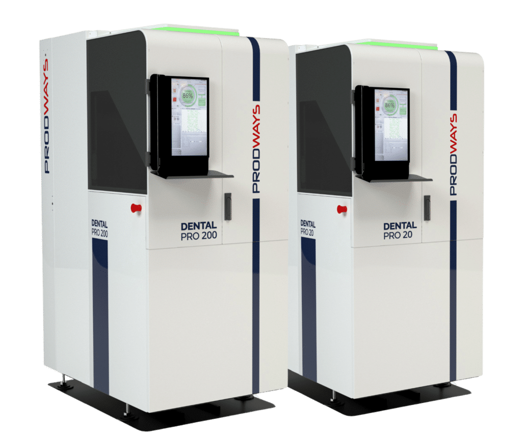 dental pro 20 et 200 prodways machines