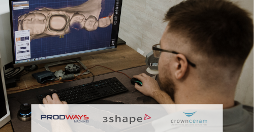 Crown Ceram, 3Shape and Prodways Technologies build the dental laboratories of the future - digital dentistry