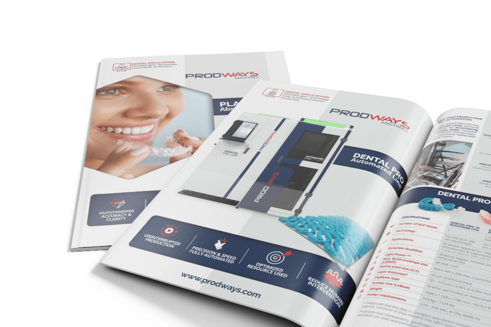DOWNLOAD the automated line datasheet - DENTAL PRO - Prodways machines