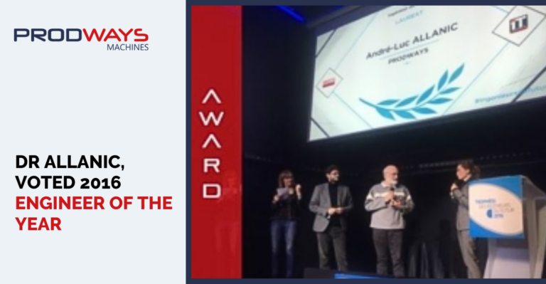 Dr Allanic, voted 2016 Engineer of the Year prodways machines ceram pro